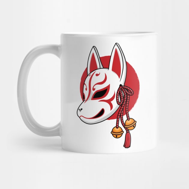 Japanese kitsune mask by Starkey Store